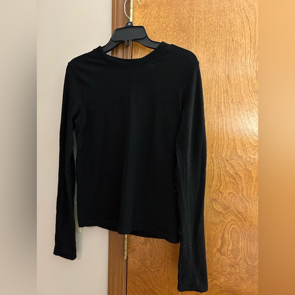 Tops - UK50 Cute little black top long sleeves. Brand unknown. NWOT